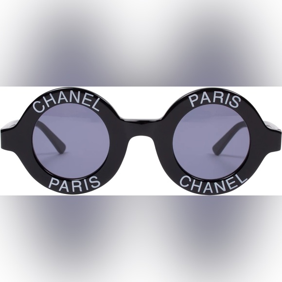 Chanel Logo Round Spring 1993 Sunglasses Brown vintage - Picture 7 of 8